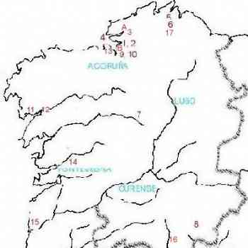 Click para ampliar. Pulsa en el nombre para ver la ficha. Distribución zoomorfos en Galicia
